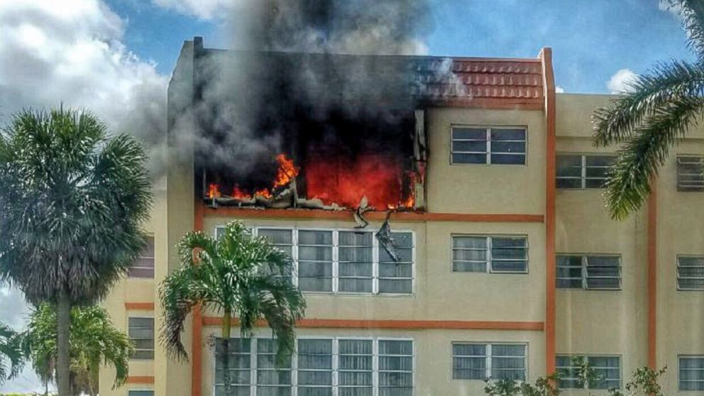 PHOTO: A fire that engulfed the fourth floor of an apartment building in Lauderhill, Fla. is still under investigation by the Lauderhill Fire Department.