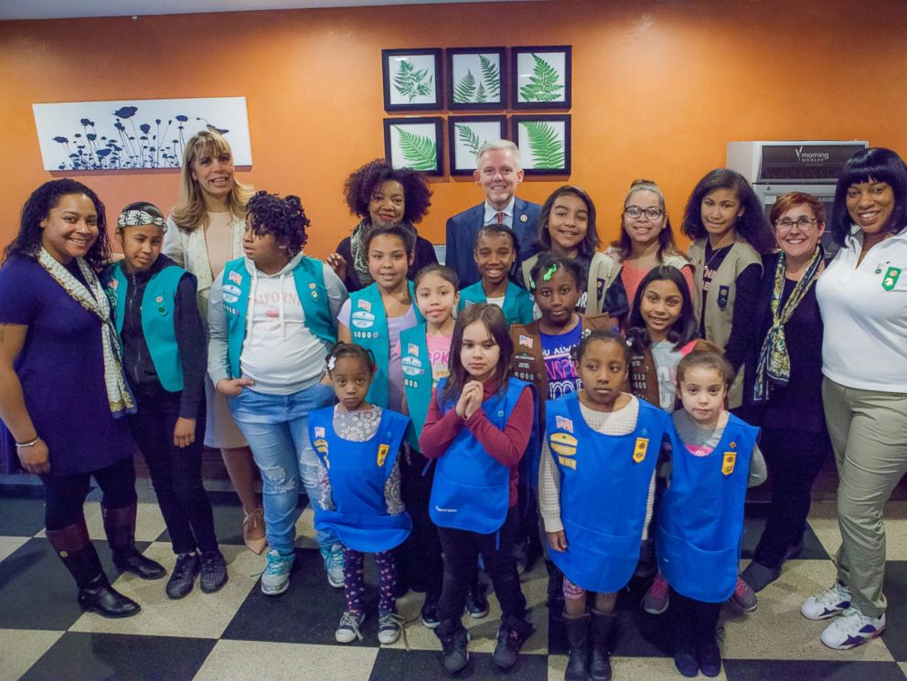 PHOTO: Girl Scout Troop 6000 is the first single unit troop that services homeless girls and women in the New York area.