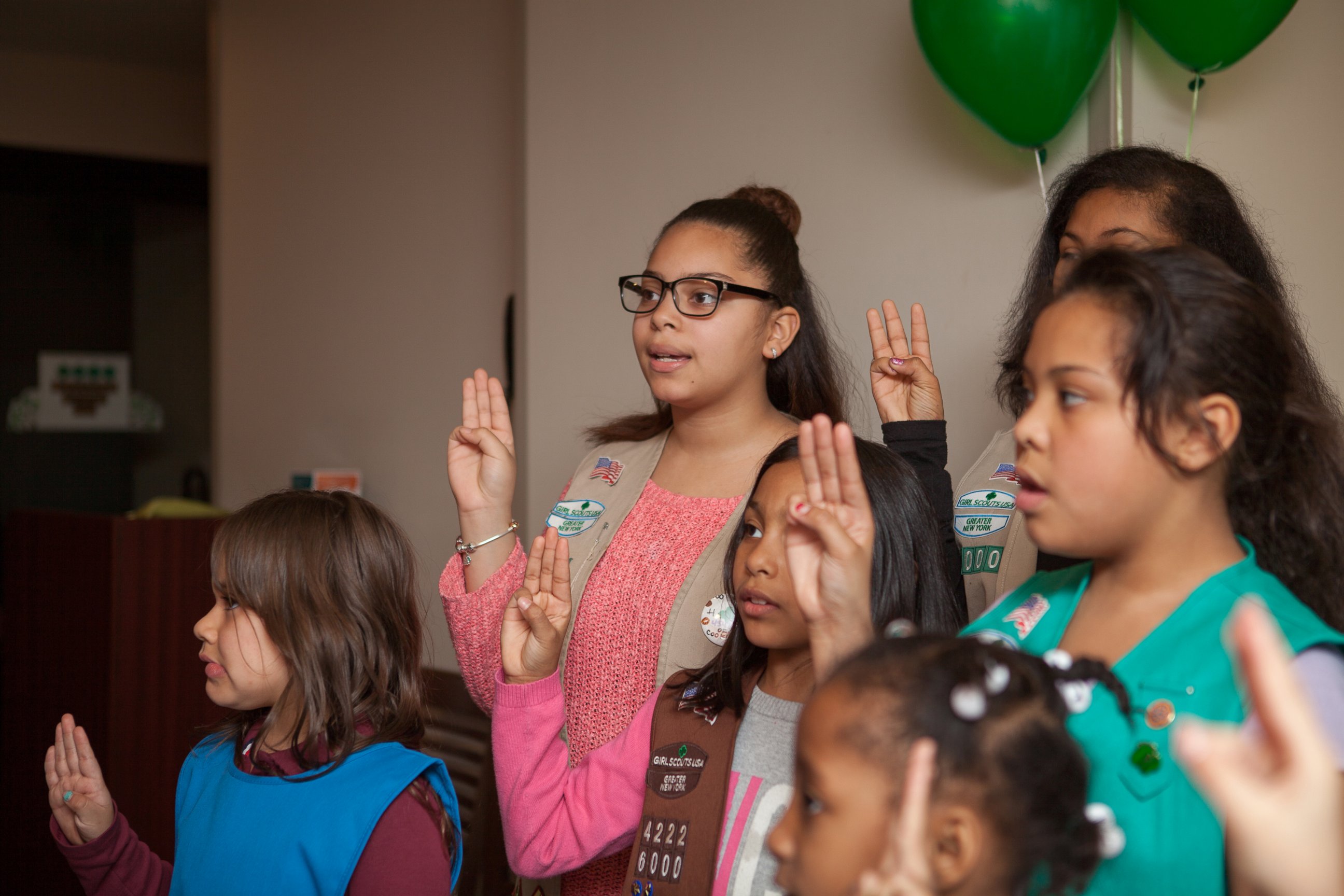 PHOTO: Girl Scout Troop 6000 is the first single unit troop that services homeless girls and women in the New York area.