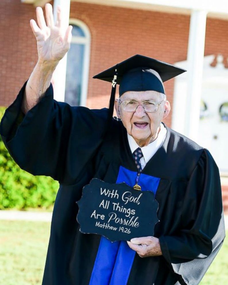 PHOTO: Horace Sheffield of Barnesville, Georgia, graduated from Shorter University with his Bachelor of Science in Christian studies.