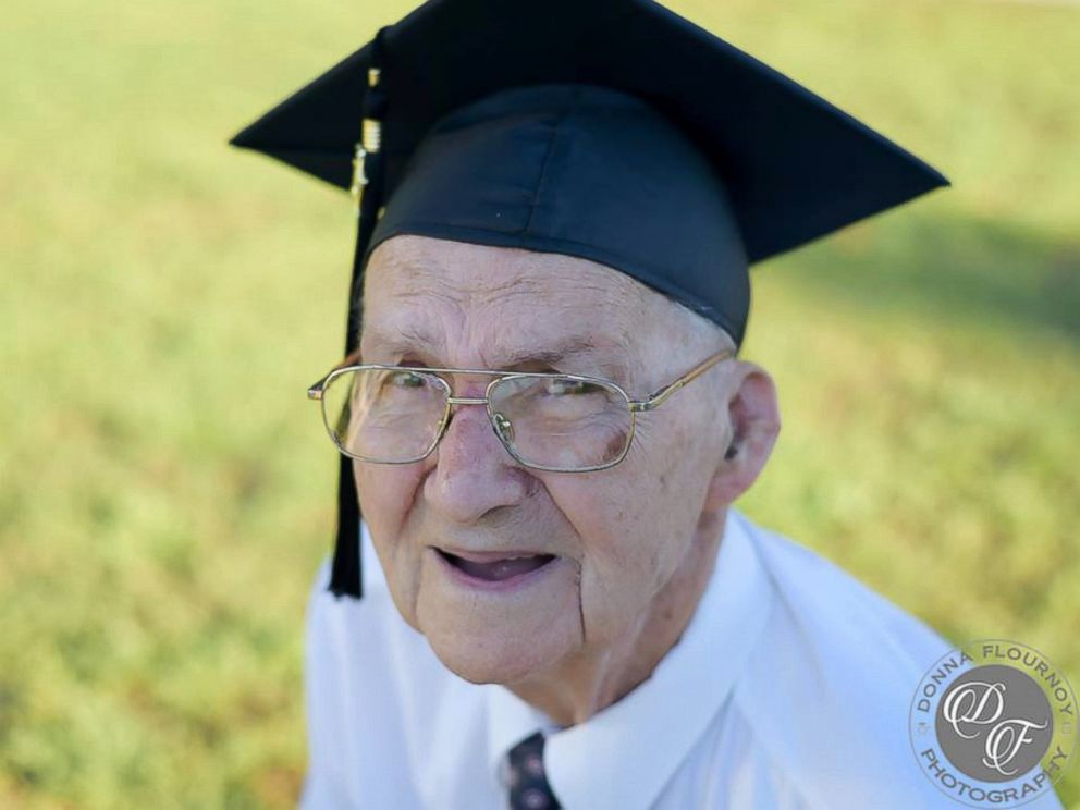 PHOTO: Horace Sheffield, 88, of Barnesville, Georgia, graduated from Shorter University with his Bachelors of Science in Christian Studies.