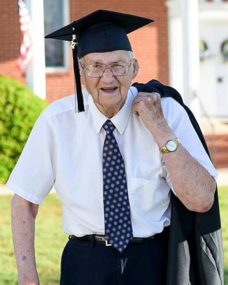 PHOTO: Horace Sheffield, 88, of Barnesville, Georgia, graduated from Shorter University with his Bachelors of Science in Christian Studies.