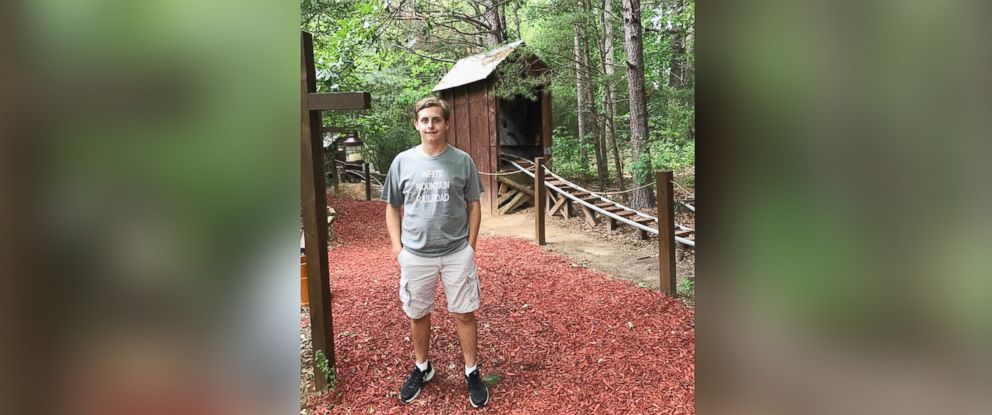 PHOTO: Jackson Crosskno, 19, of Canton, Ga., built an elaborate backyard roller coaster called the "White Mountain Railroad."