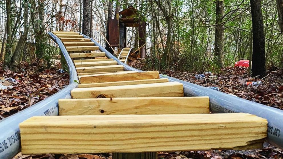 Georgia Teen Builds Custom Backyard Roller Coaster Over 5 Years Abc News