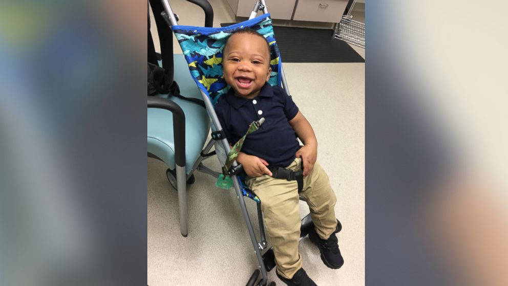 Toddler with rare genetic disorder isn't letting his stroller hold him ...