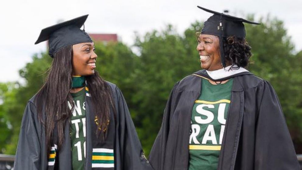 Latrice and Karen Hunter are a mother and daughter, who are graduating this year from different Virginia universities.