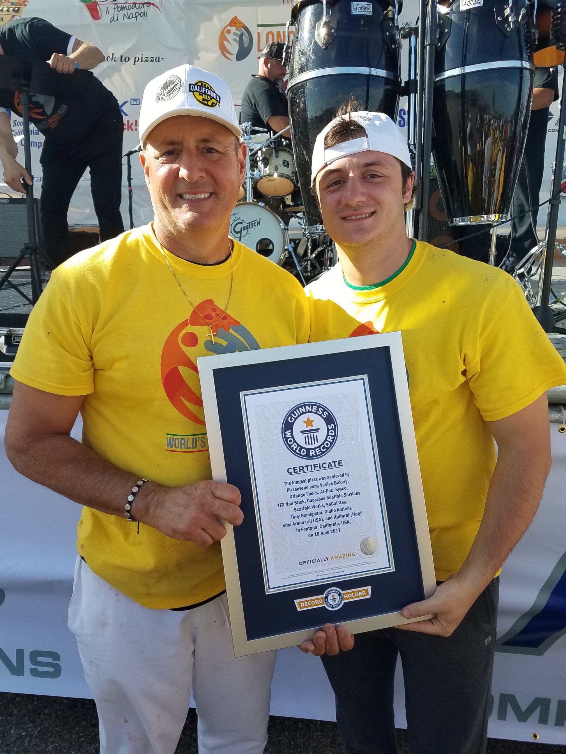 PHOTO: The longest pizza measures 6,333 feet and was made in Fontana, California on June 10, 2017, according to Guinness World Records. 