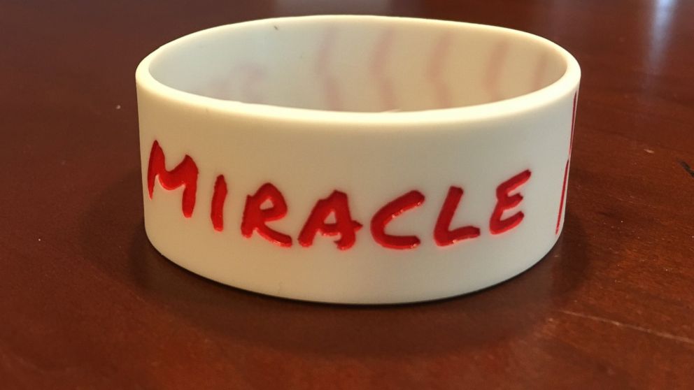 PHOTO: "Seek a miracle" bracelets made in honor of Sam Bridgman's graduation from USF on May 7, 2017.