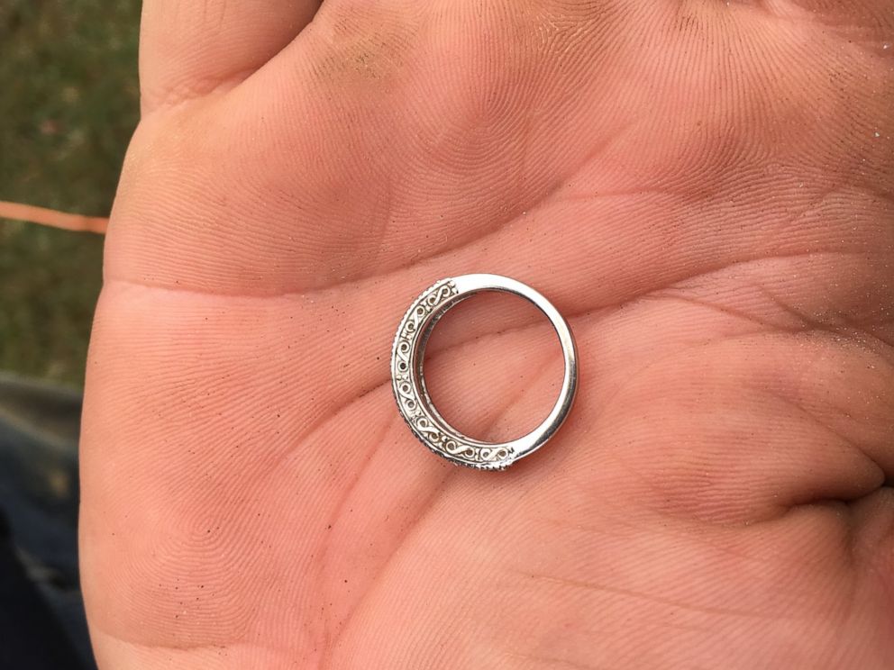 PHOTO: Troy Bronson of Mr. Rooters Plumbing and Drain Company in Ohio found April Wade's wedding ring 10 years later.