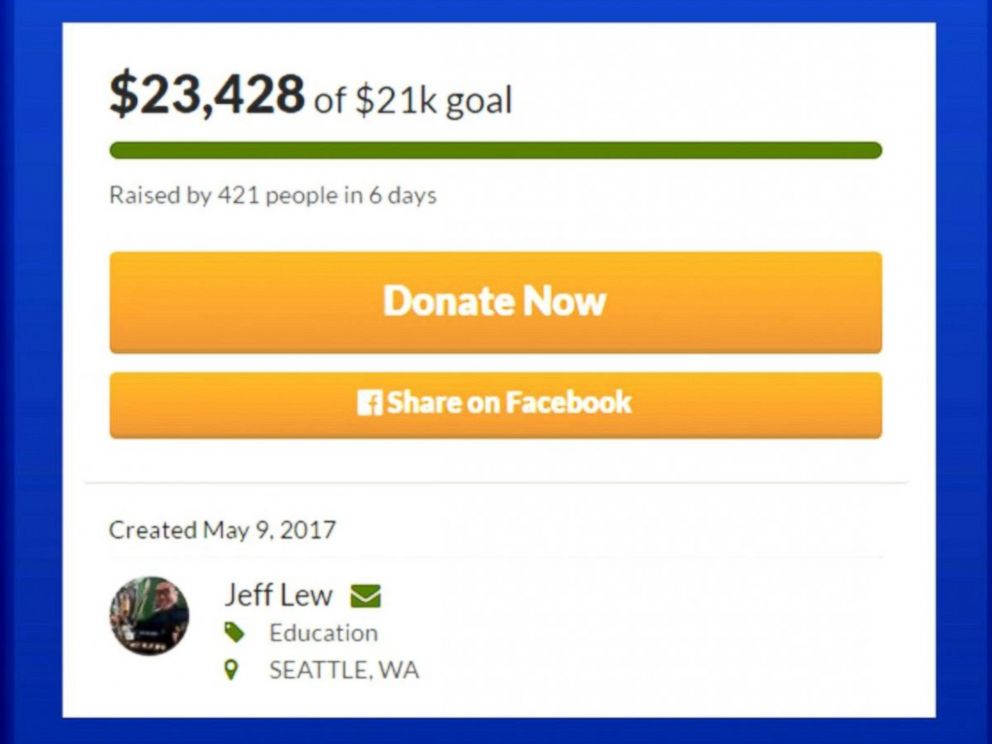 PHOTO: Jeffery Lew, 33, crowdfunded thousands of dollars to cover the cost of unpaid lunches in the Seattle school district.