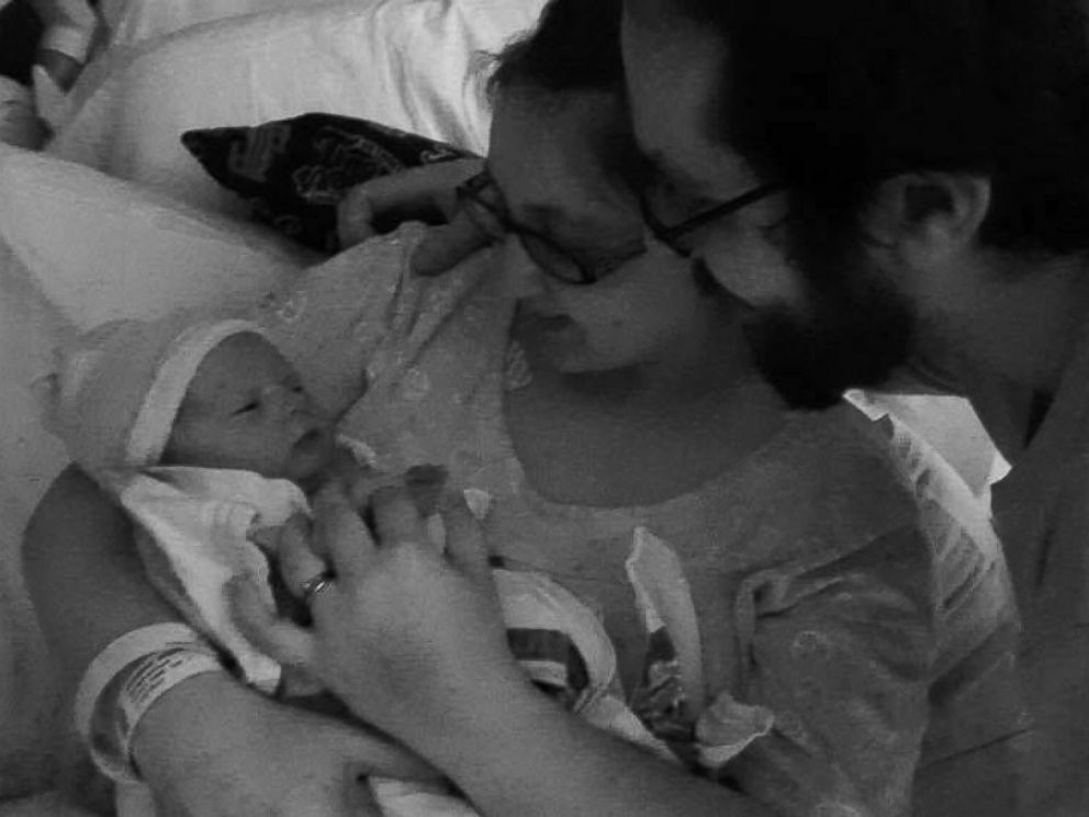 PHOTO: Grace Zandstra of Troy, Michigan, is seen in an undated photo with her husband Matt and their newborn daughter, Jemma.