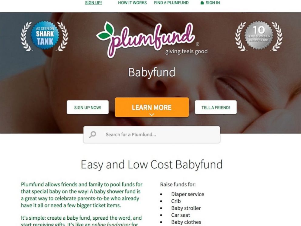 PHOTO: Mothers are turning to registry and gift giving sites to raise donations for household and medical bills during maternity leave.
