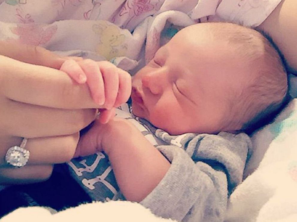 PHOTO: Darick Mead tapped his newborn son, Ryder, to help propose to his girlfriend of more than a year, Susan Medina.