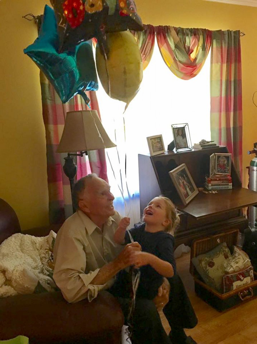 PHOTO: Norah visited Peterson to celebrate his 82nd birthday. 