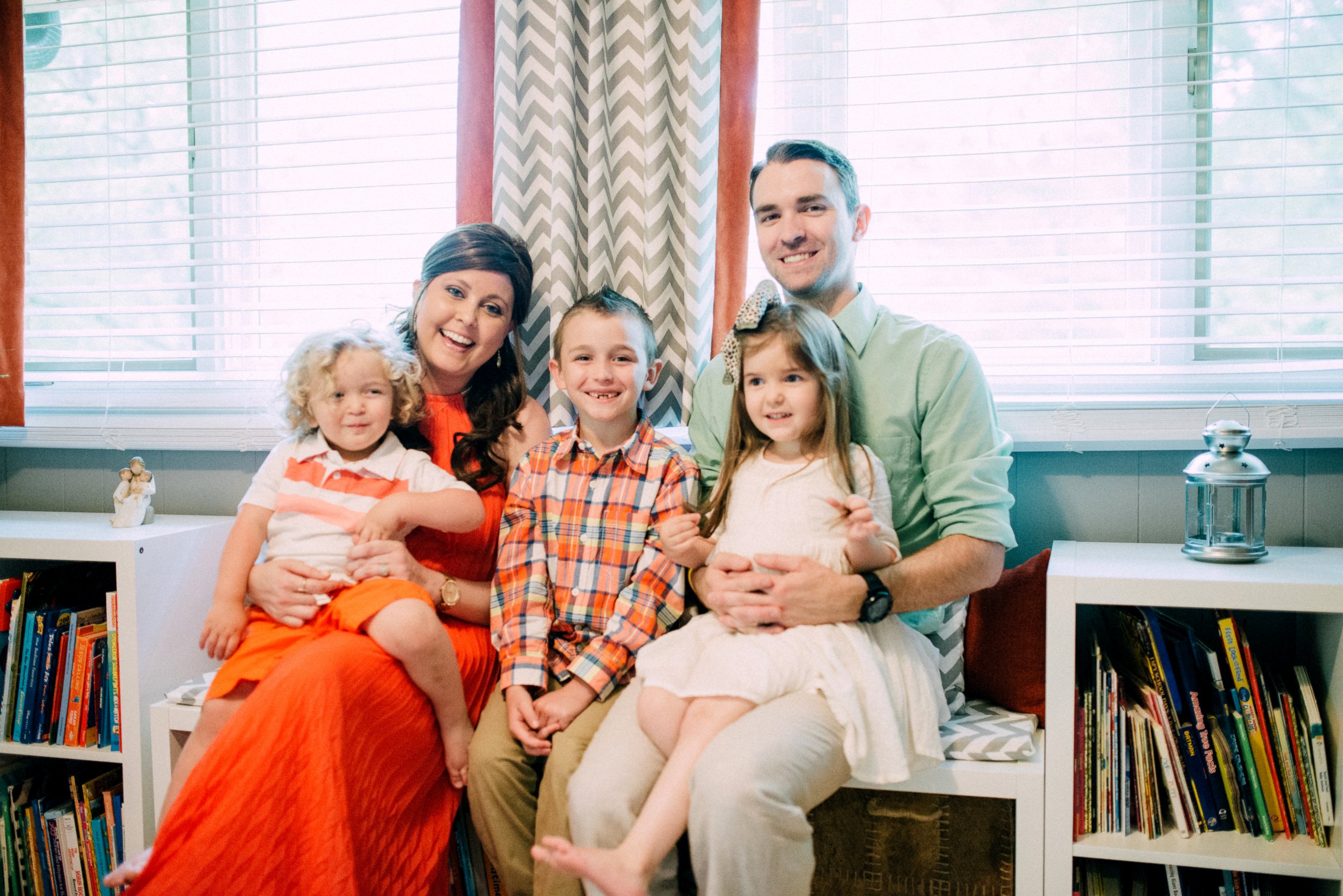 PHOTO: Amber Davis, 28, seen in an undated photo with her husband, Derek, and their children, Nora, 4, Noah, 8 and Reid, 3. 