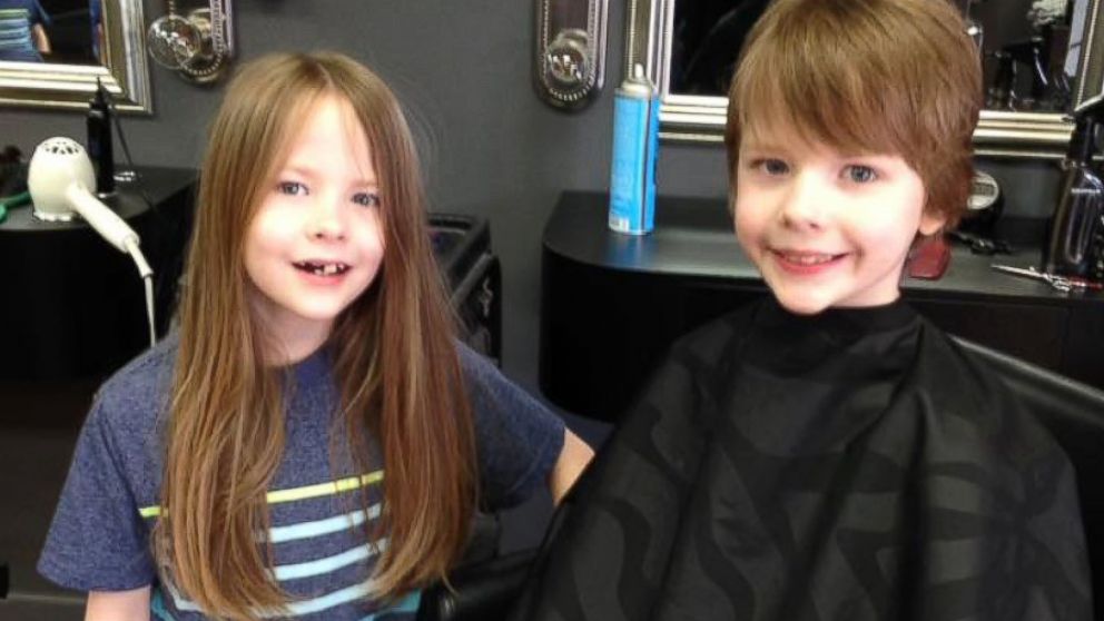 Mom and 6 sons cut their hair, donate it to kids in need - ABC News