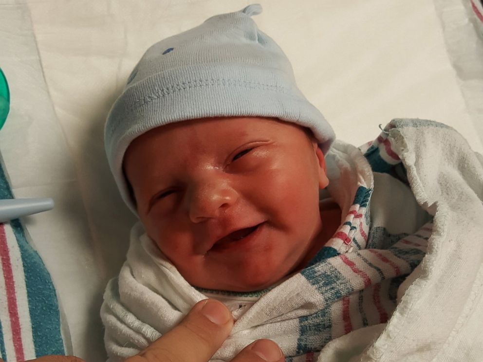 PHOTO: On Feb. 20 at 10:09 a.m., Saul Pease was born weighing 7 pounds, 7 ounces.