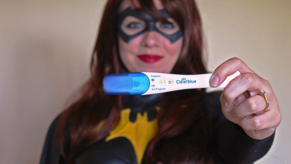 PHOTO: James and Alisha Doherty, of Nashville, wore costumes for a super hero-themed pregnancy announcement.