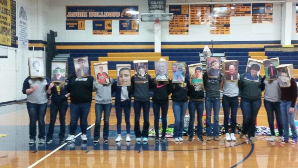 Students at Aquin Catholic High School choose their prom dates through a random lottery and celebrate with a series of skits.