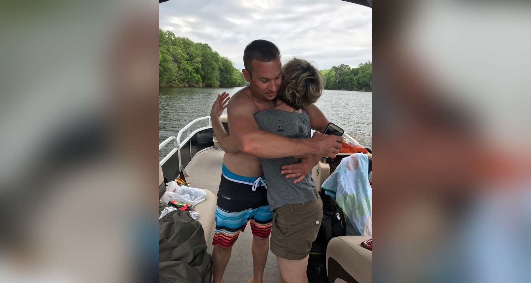 PHOTO: Spencer Phillips of Southern Skin Divers Supply helped a devastated Brooke Leavins find her engagement ring lost in Alabama's Coosa River. 