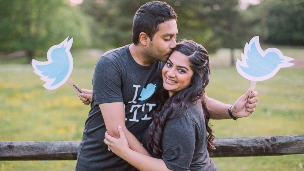 Tweethearts Sumita Dalmia and Anuj Patel, who met on Twitter, had a Twitter-themed wedding in Atlanta, inviting 450 guests over the span of three days.