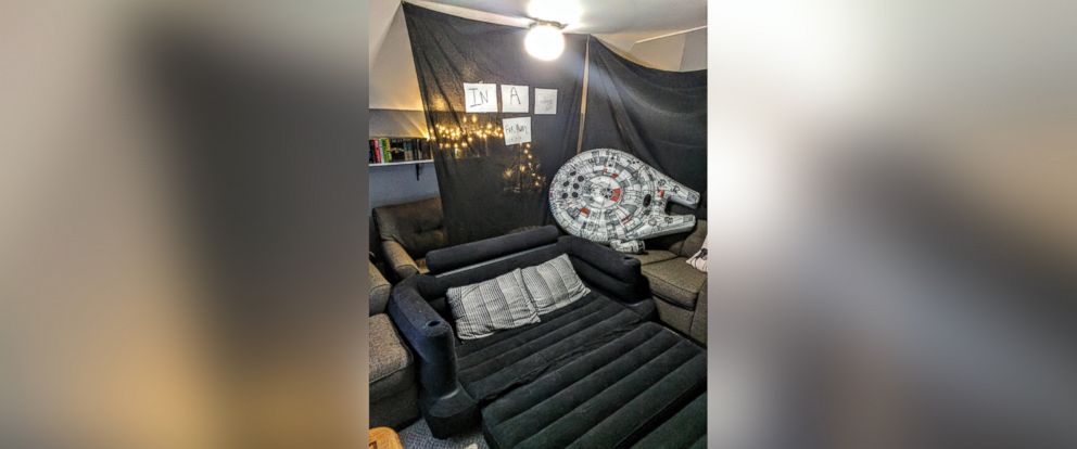 PHOTO: Emily Rendell organized an elaborate "Star Wars"-themed date night to surprise her husband, Zac. 