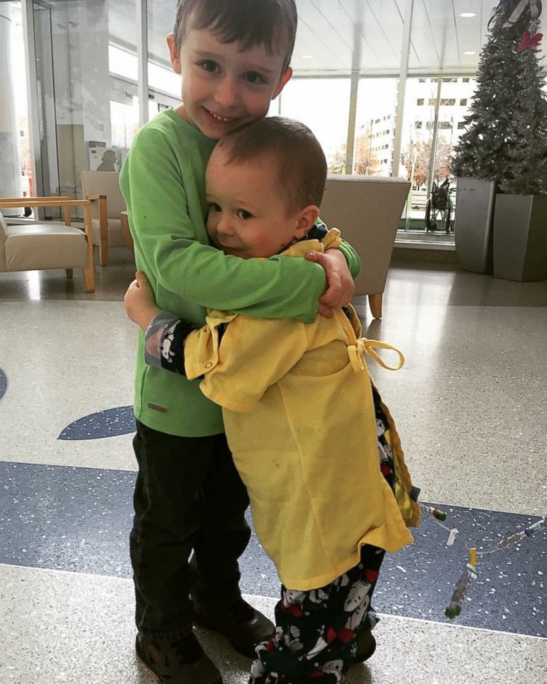 PHOTO: Logan Kinzel seen in an undated photo with his older brother, Rowan Kinzel, 4. 