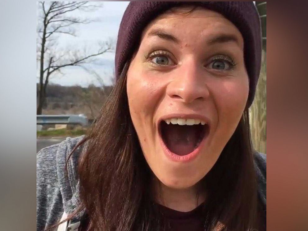 PHOTO: A friend of Tammy and Drew Waltz of Charlotte, North Carolina, reacts to Tammy Waltz telling her that she and her husband will be adopting four siblings from overseas.