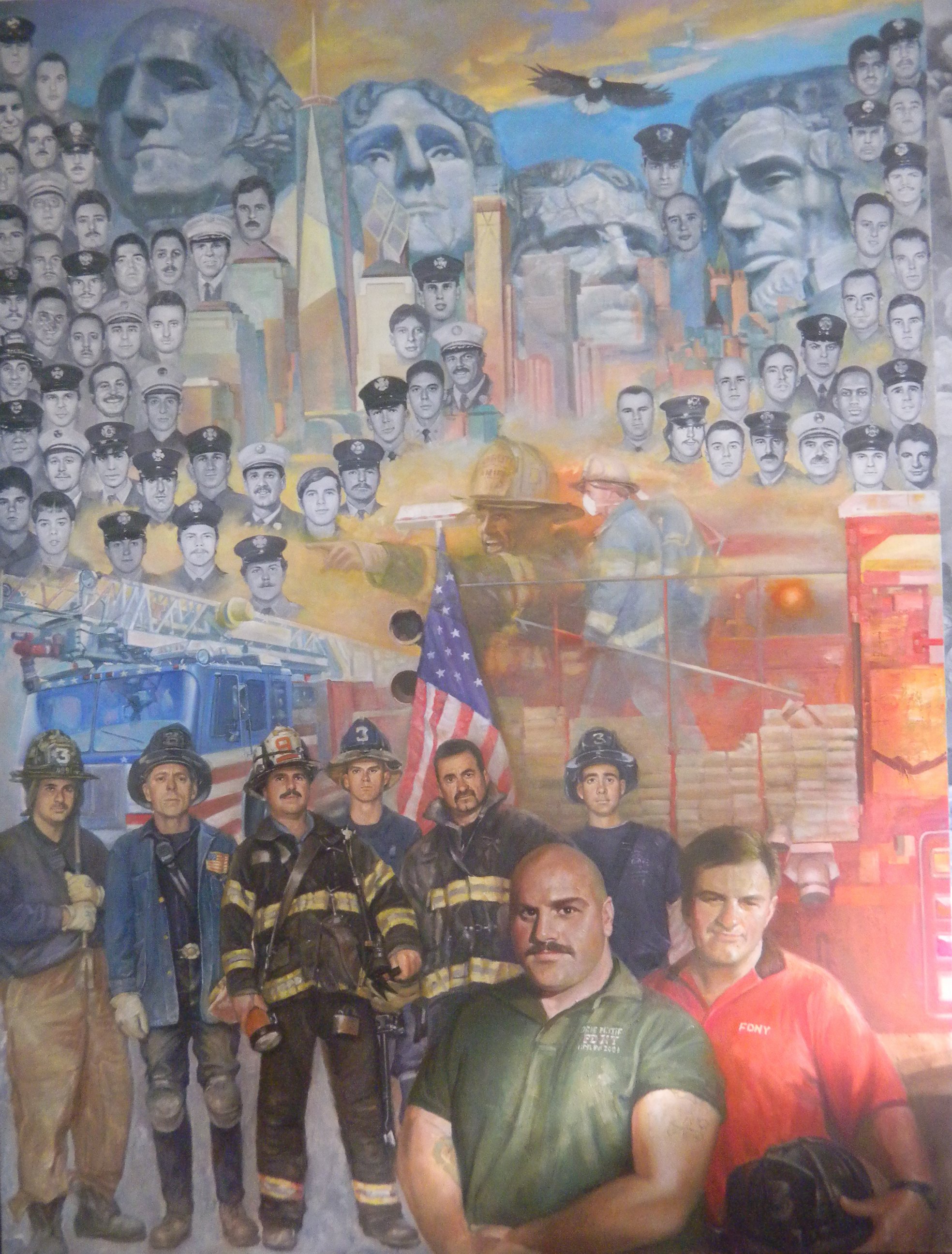 PHOTO: Yang said he painted the mural because he wanted to do something for the American people.