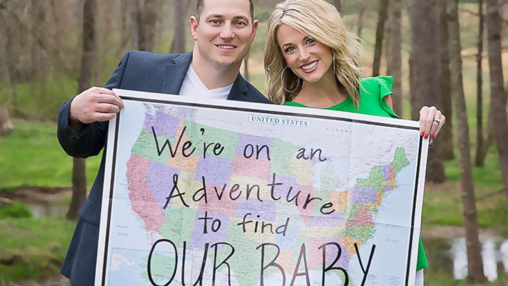 PHOTO: Ray and Megan Simmons shown in photographs as they documented their journey to adopting a baby.  The couple hopes to shed light on adoption struggles through these photographs and decided to document their quest. 
