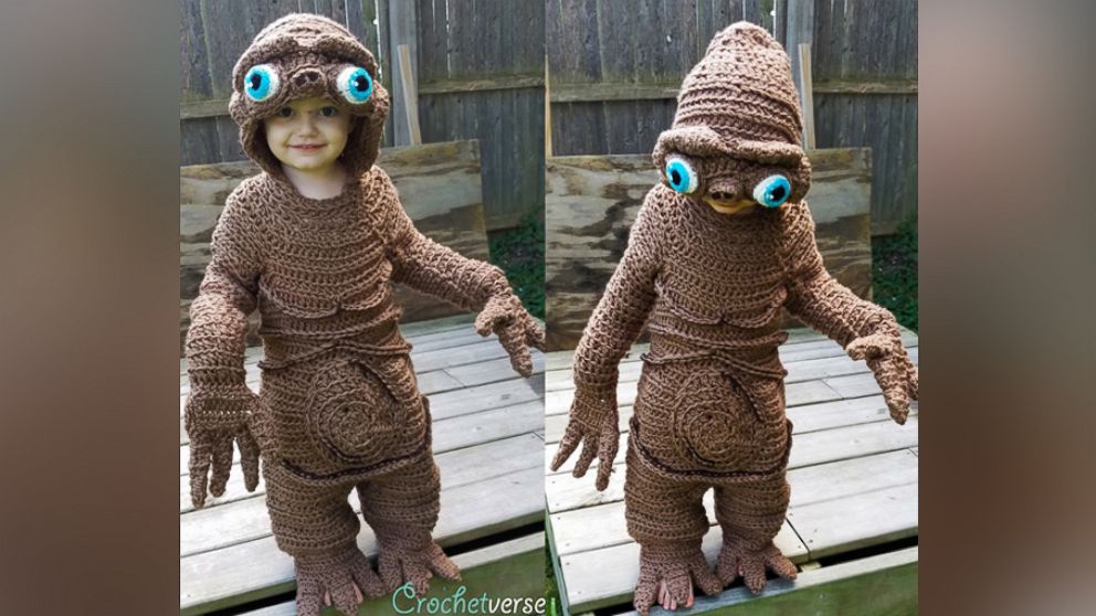 Stephanie Pokorny, of Mentor, Ohio, is going viral for her epic crocheted costumes. 