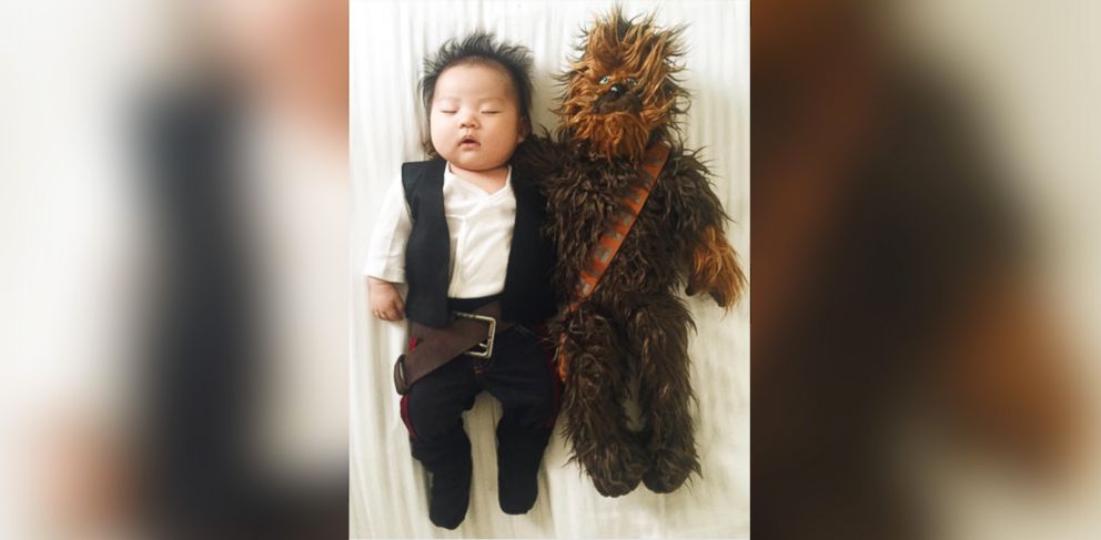 PHOTO:  Photographer Laura Izumikawa dresses up her 4-month-old daughter while she takes naps. 