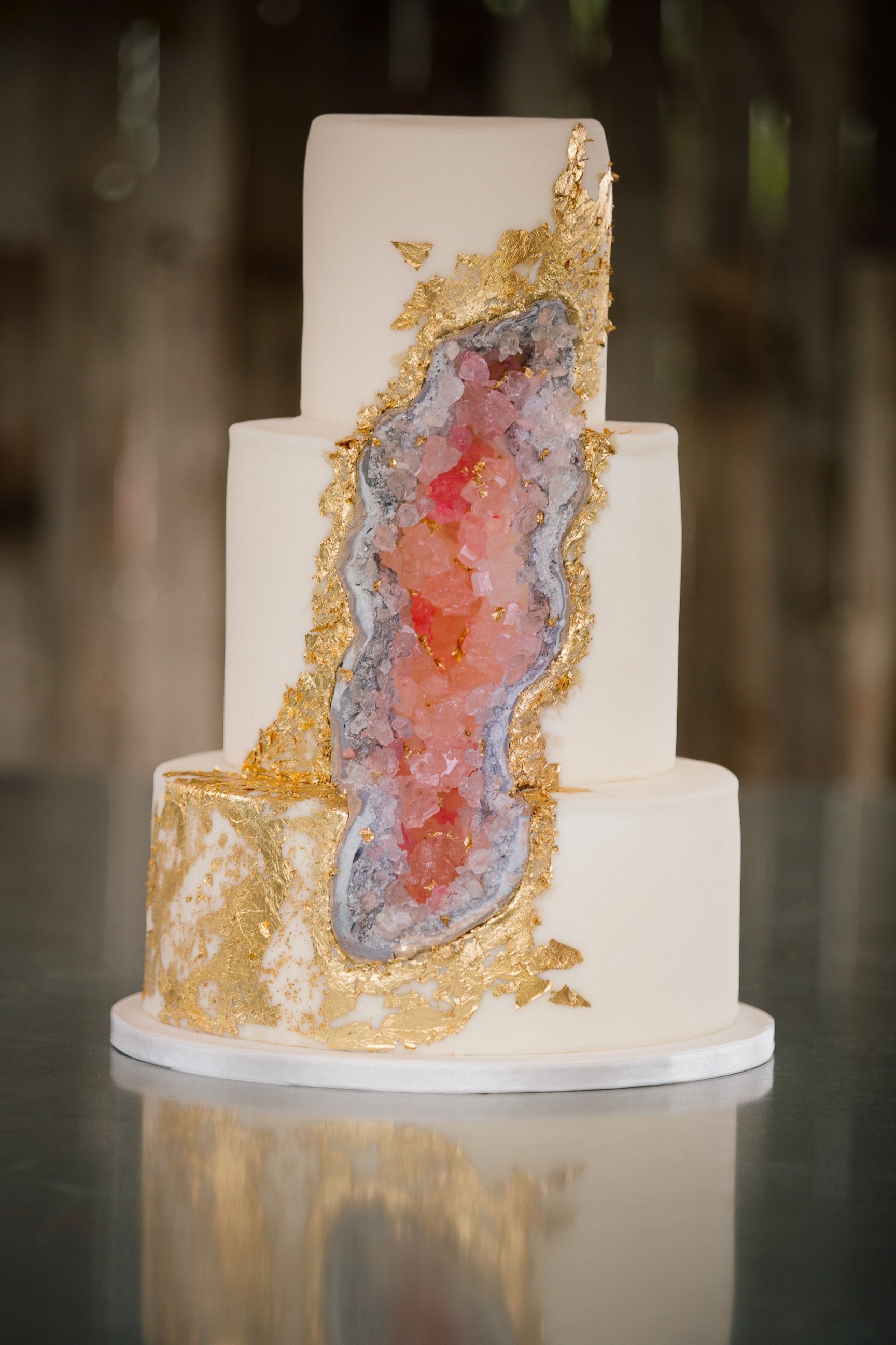 PHOTO: Geode cake created by award winning cake designer Carrie Biggers-Burnett.