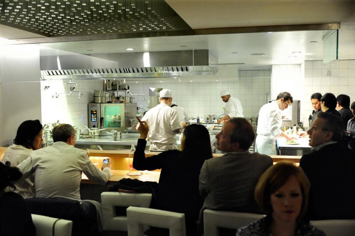 PHOTO: At ALDEA restaurant in New York City, Chef George Mendes has a direct view of his diners.
