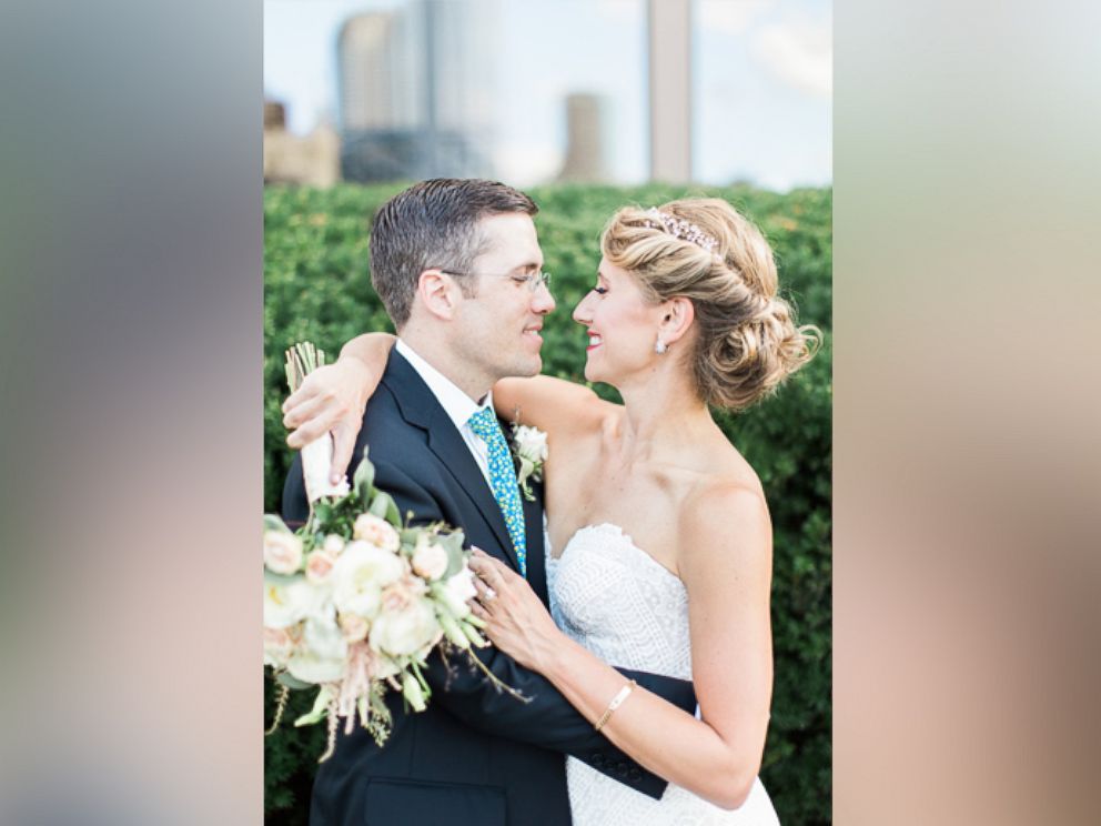 PHOTO: Jeni and Paul Maenner married on August 6 in Swissvale, Pennsylvania. Jeni was escorted down the aisle by Arthur "Tom" Thomas of New Jersey, who received her father's donated heart in 2006. 