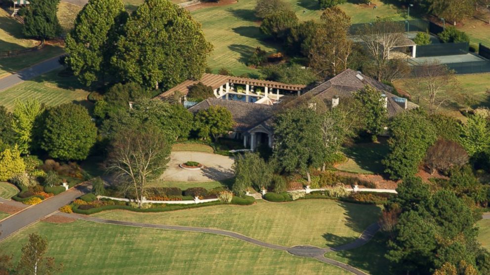 PHOTO: An aerial view of Kenny Rogers' former farm, located outside of Athens, Georgia.