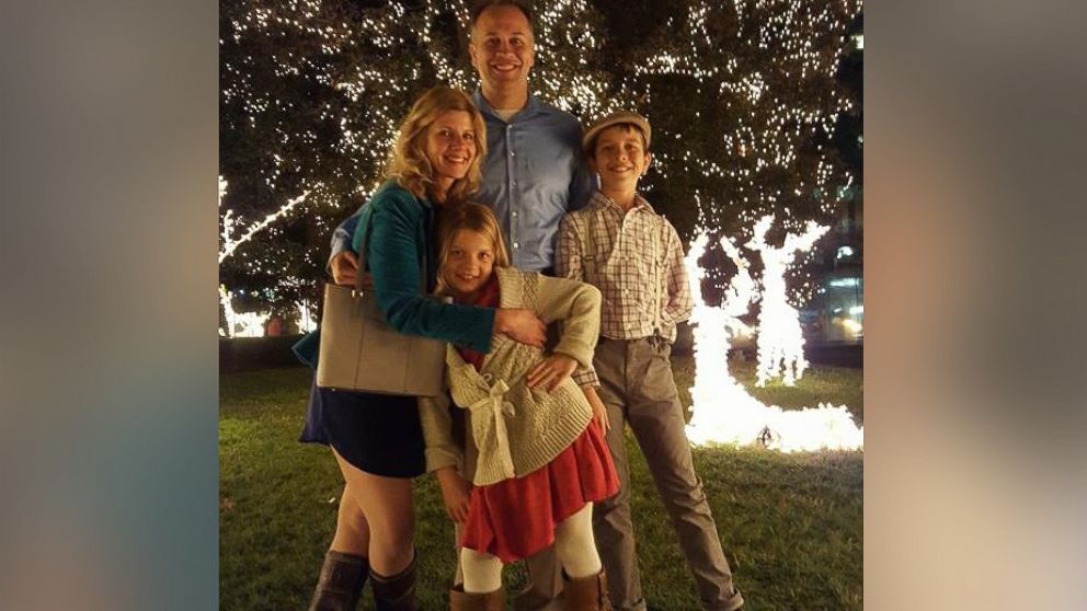 PHOTO:Laura Goodman of Richmond, Virginia photographed with her husband Taylor, son Charlie, 11, and daughter Madeline, 8.  