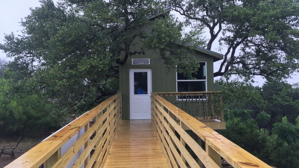 PHOTO: The treehouse that was built for seven year-old Hayden Trigg thanks to the Make-A-Wish Foundation.