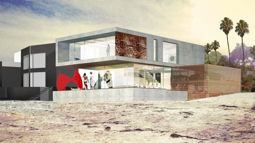 PHOTO: Meis Architects created architectural renderings of a Malibu, California, home sold by Eve Plumb to a developer for $3.9 million.
