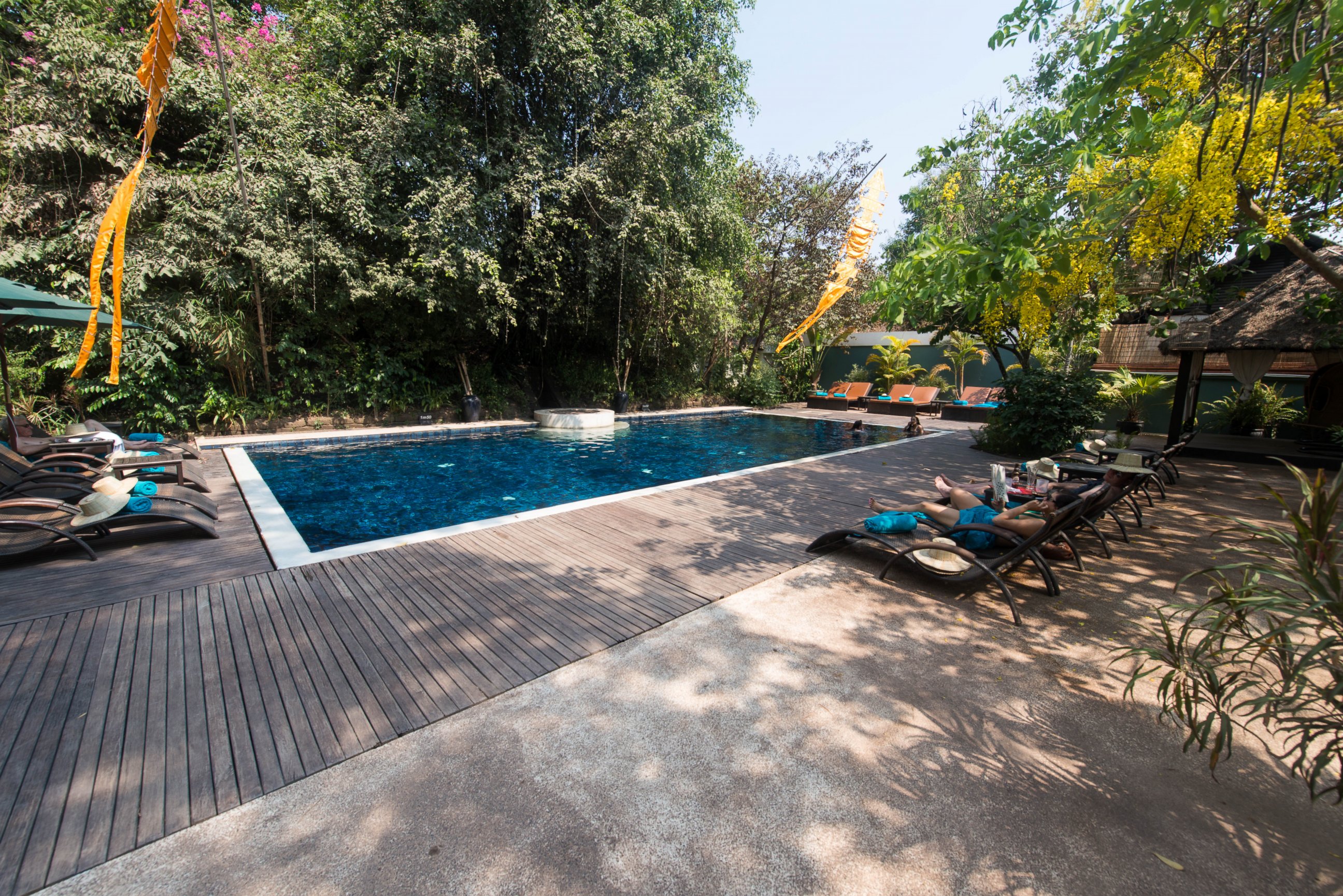 PHOTO: The pool at the Heritage Suites Hotel in Siem Reap, Cambodia. 