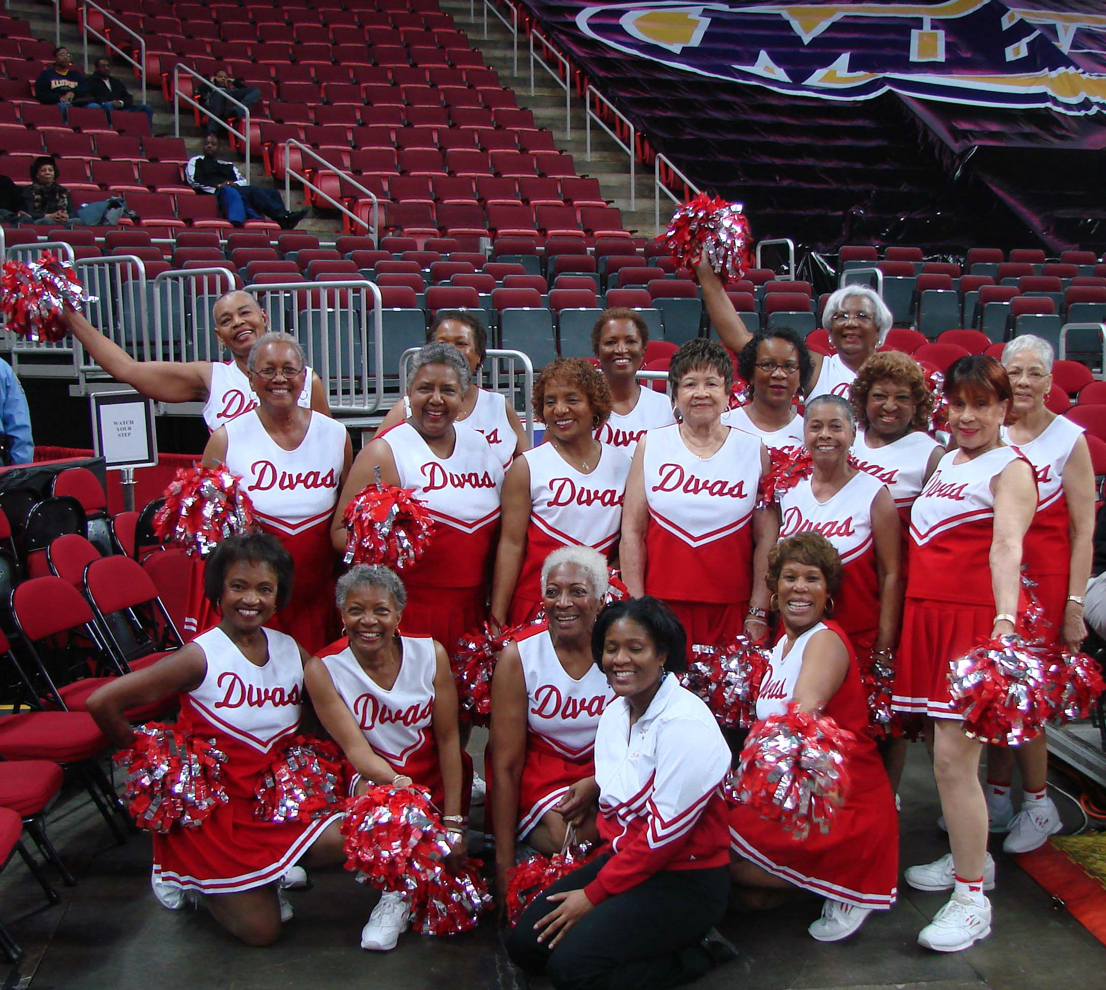 Louise Gooche, 73, said she started the senior citizen cheer squad, Durham Senior Divas 'N Dude, to inspire and empower other elderly people in her community of Durham, N.C.