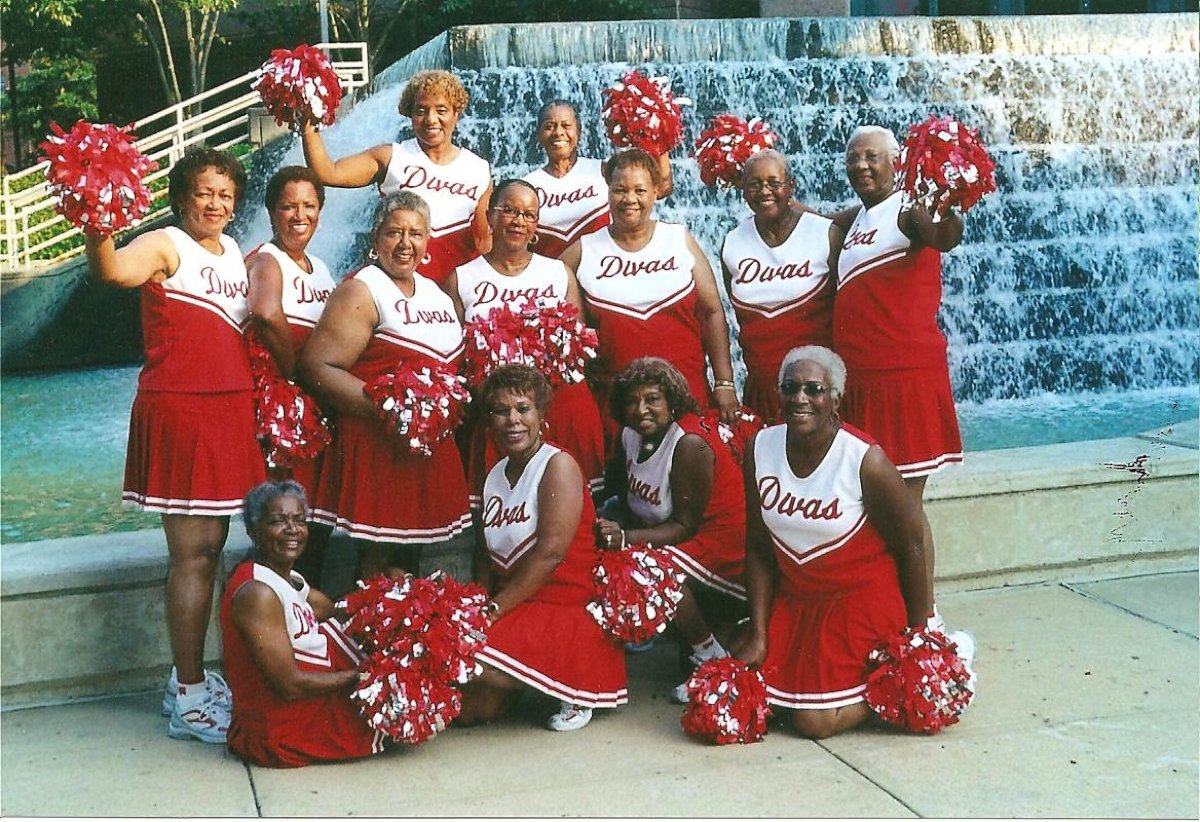 Louise Gooche, 73, said she started the senior citizen cheer squad, Durham Senior Divas 'N Dude, to inspire and empower other elderly people in her community of Durham, N.C.. 