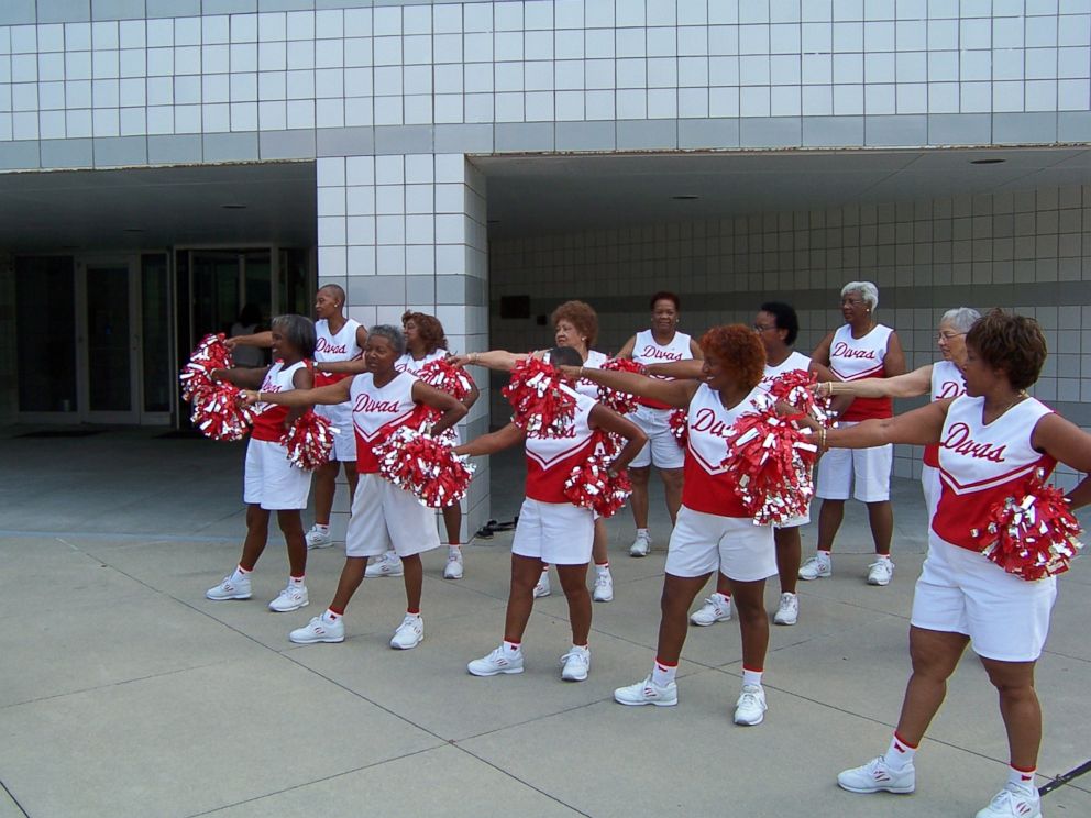 Louise Gooche, 73, said she started the senior citizen cheer squad, Durham Senior Divas 'N Dude, to inspire and empower other elderly people in her community of Durham, N.C.. 