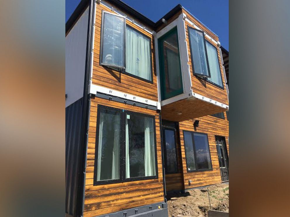 PHOTO: Regan and Libby Foster's Denver, Colorado, home is built with nine used shipping containers.