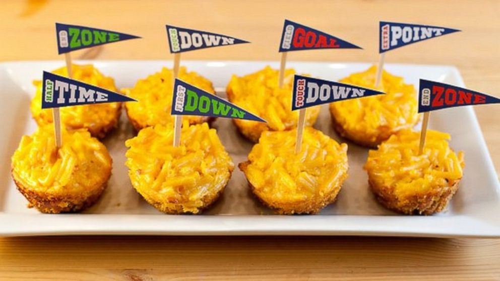 Hostess With The Mostess created "Baked Mac and Cheese Cups," pictured here. 