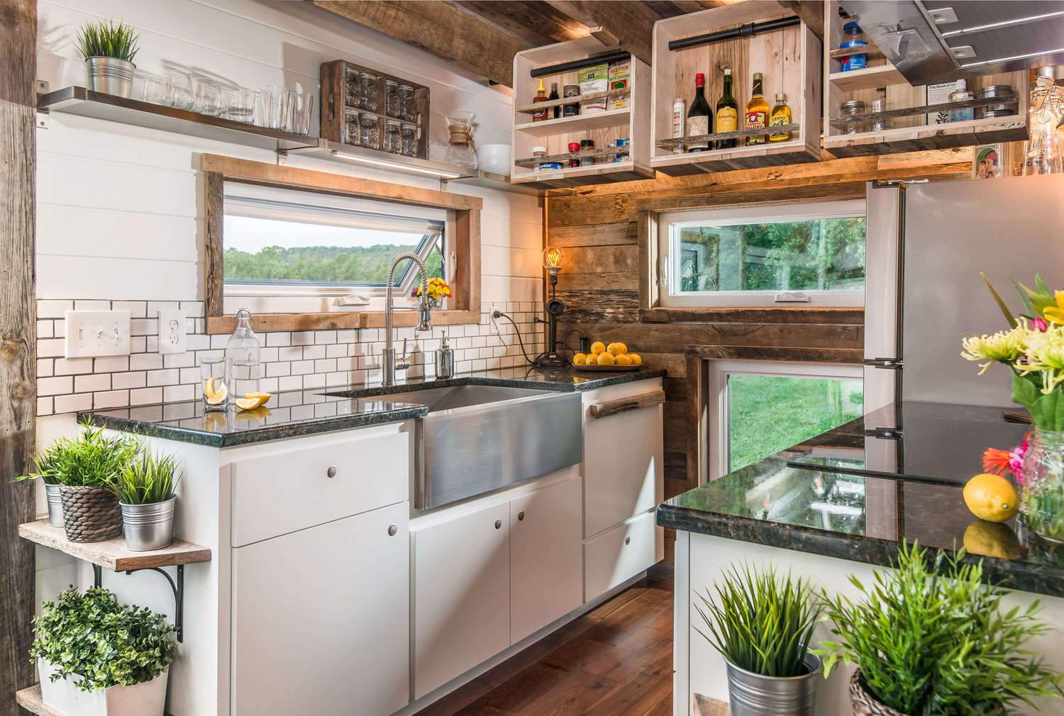 PHOTO: The kitchen inside New Frontier Tiny Homes' "Alpha Tiny Home."