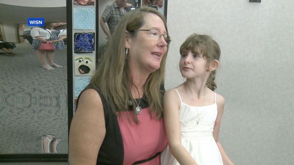 PHOTO: Abby Novotny, 10, was adopted by her foster mom, Anne Novotny, of Milwaukee, Wisconsin on Aug. 29, 2016.