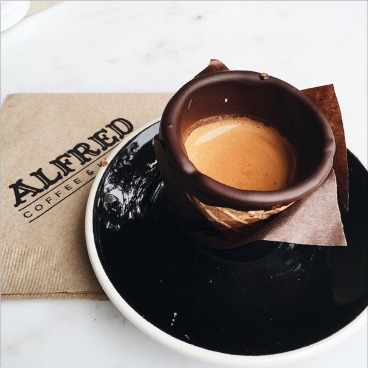 PHOTO: Coffee at Alfred Coffee & Kitchen in Los Angeles
