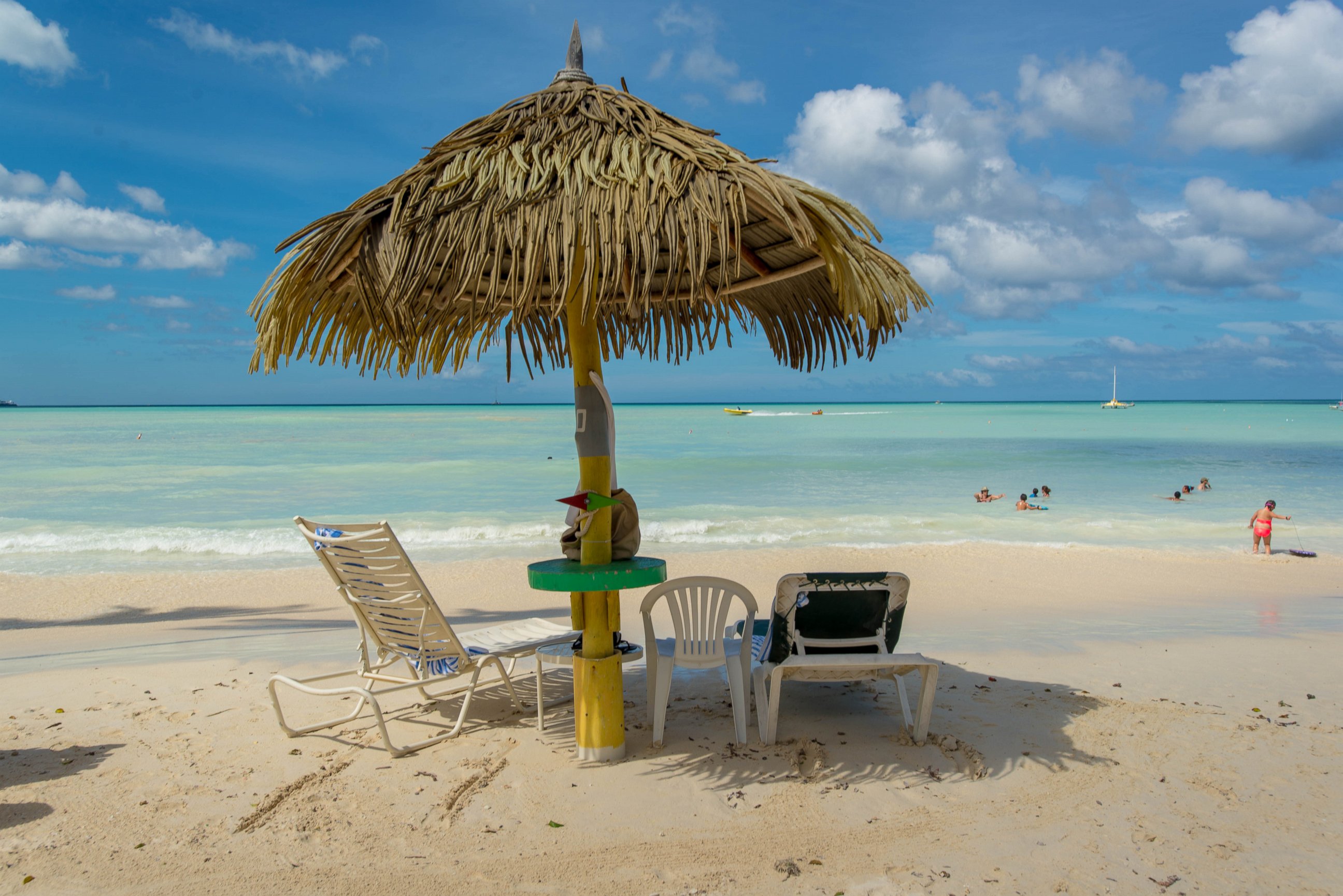 PHOTO:The beaches of Aruba, which is south of the hurricane belt. 