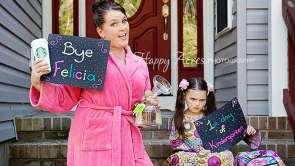 One mom's hilarious take on the back-to-school photo. 